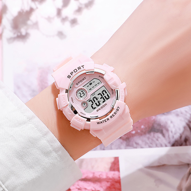 Smartwatch Touch - Mode kinderhorloges Lichtgevend waterdicht sport digitaal