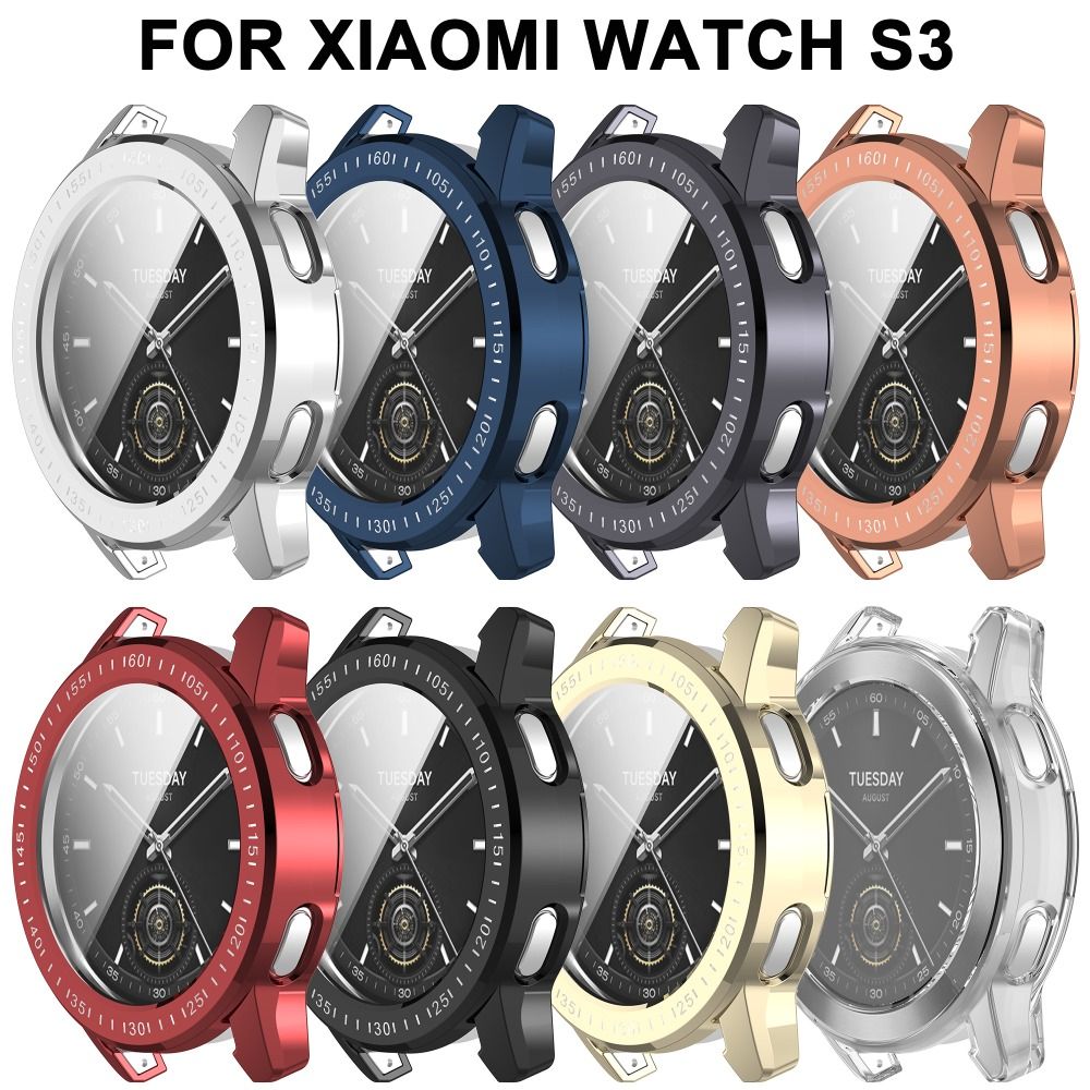 Xiaomi Smartwatch S3 Accessories - Nieuwe volledige dekking TPU-hoes Bumper Horlogeband
