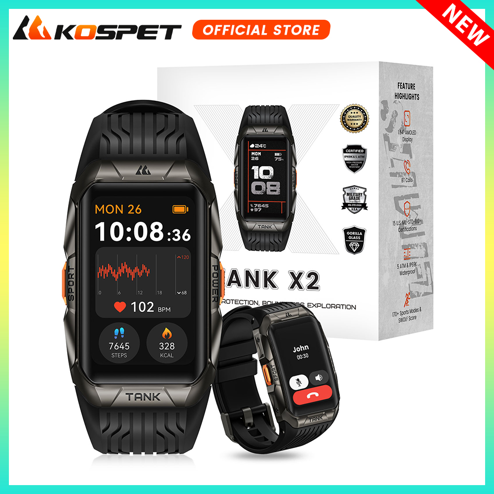 Smartwatch X2 - KOSPET TANK X2 Smart Watch voor