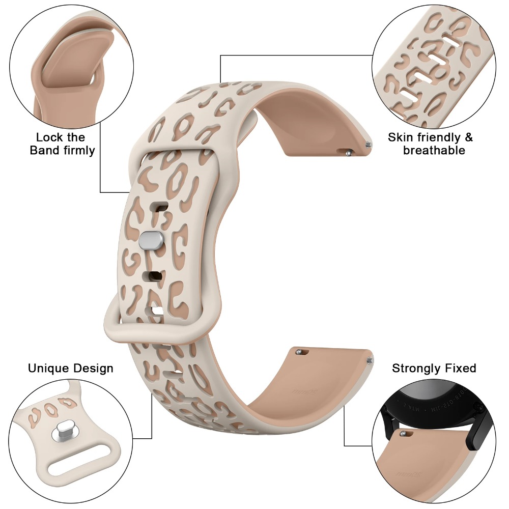 Xiaomi Smartwatch S3 Accessories - Siliconen luipaardband voor Xiaomi horloge horloge