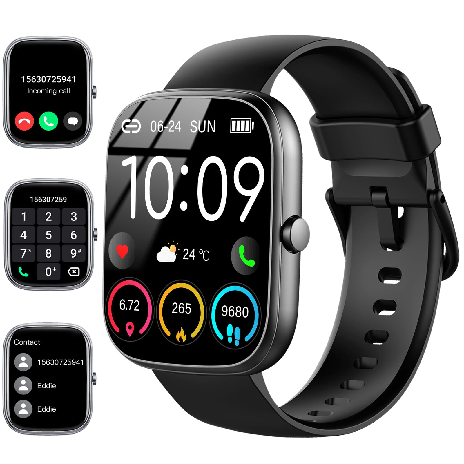 Smartwatch Faces - Smartwatch, 1,91 inch smartwatch (beantwoord/bellen), IP68