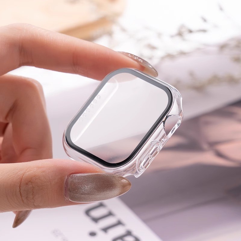 Smartwatch Watch Accessories For Women - 3pack Glas + cover Voor Apple