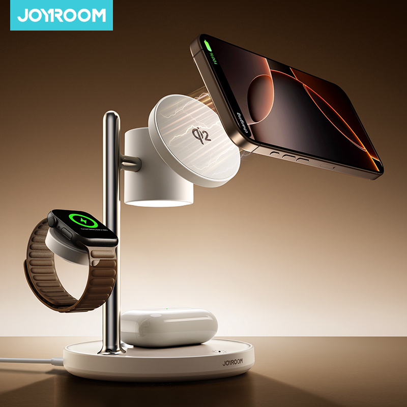 Smartwatch Ac - Joyroom 4-in-1 Magnetisch Oplaadstation voor iPhone