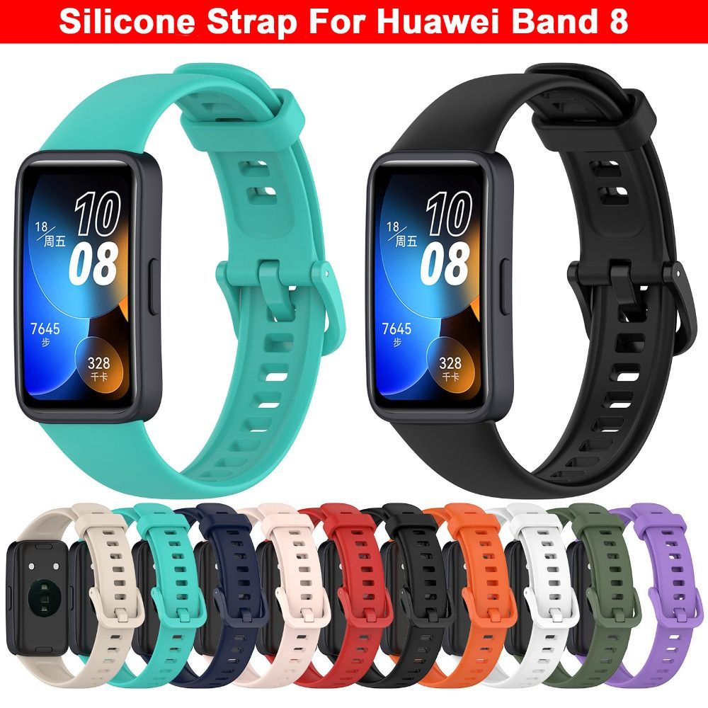 Silicone Band Replacement - Band voor Huawei Band 8 Siliconen