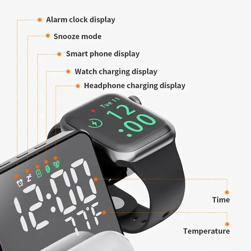 Draadloze oplader Wekkerstanda - Smartwatch Ac recensie en prijs