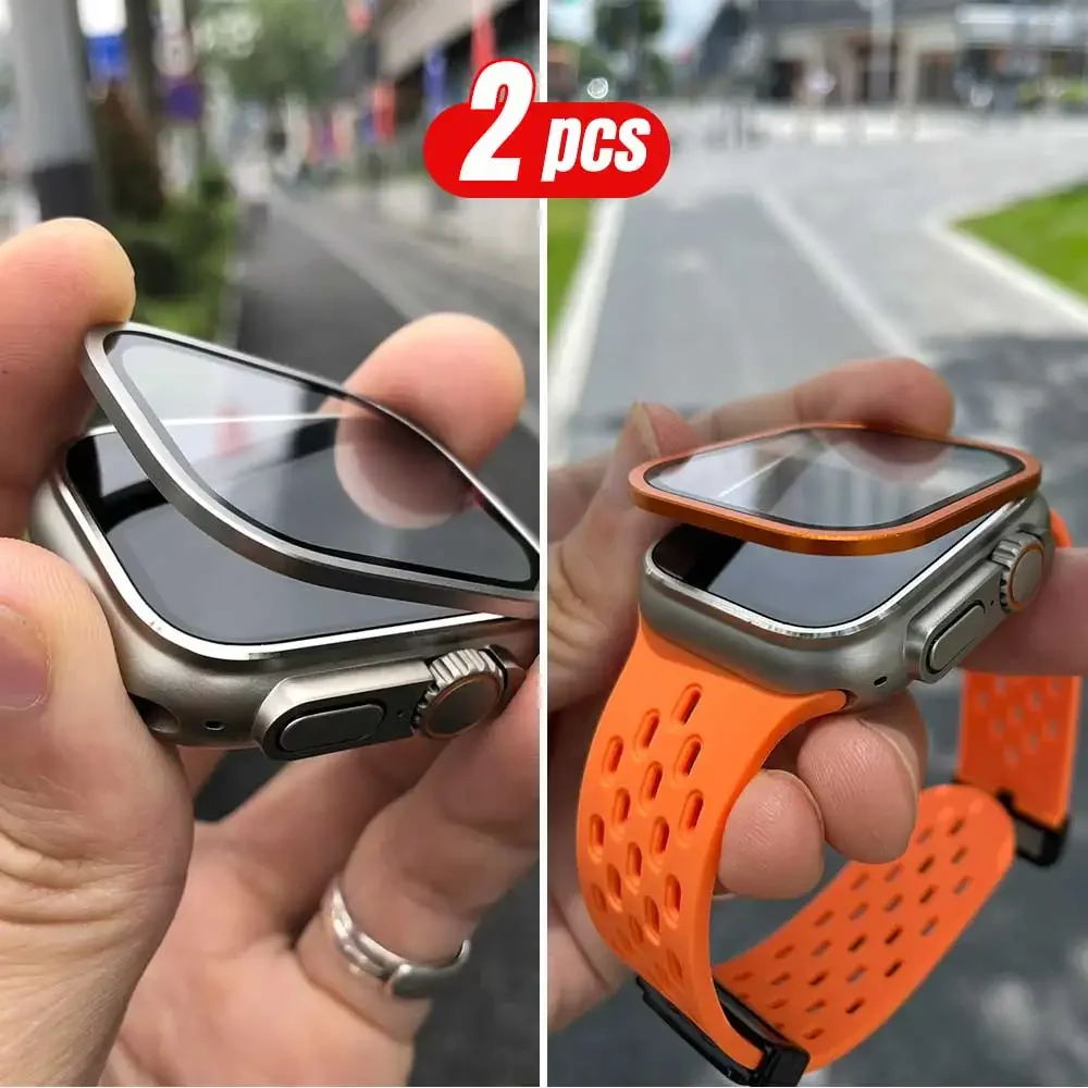 2 STKS Titanium Metalen Frame  - Smartwatch Watch Accessories For Women recensie en prijs