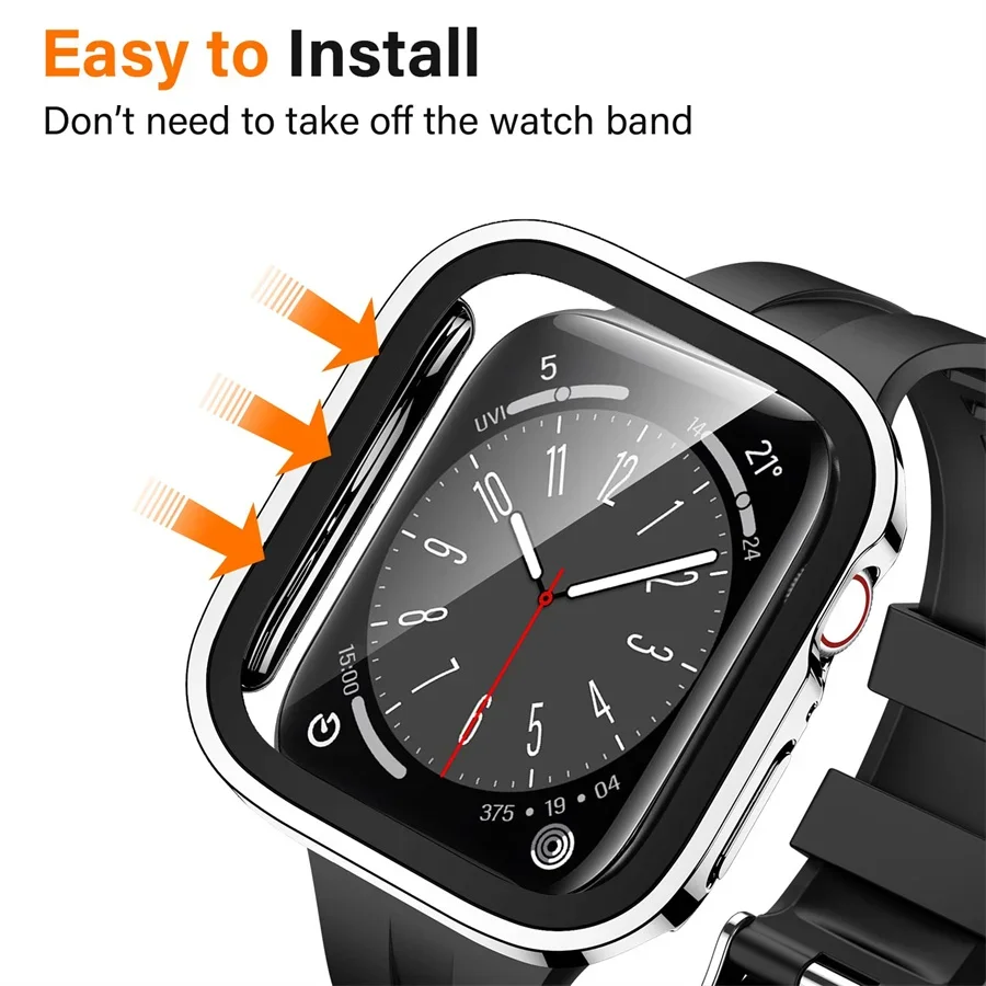 Glas + cover Voor Apple Horlog - Smartwatch Watch Accessories For Women recensie en prijs
