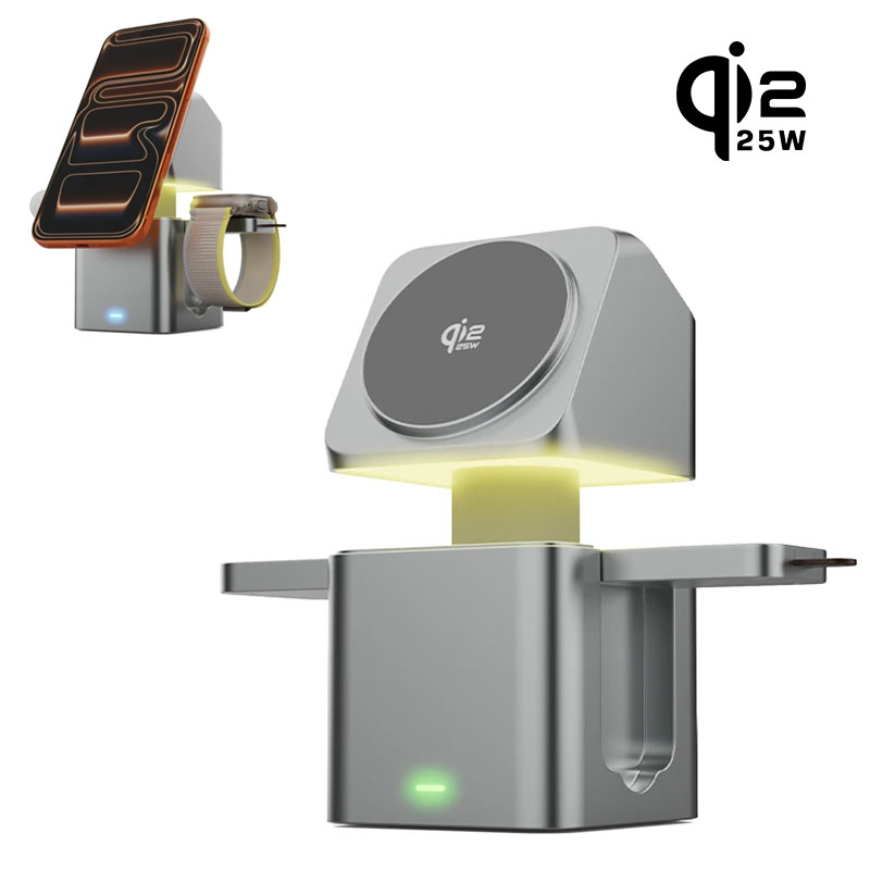 3-in-1 Magnetische QI2.2 25W D - Smartwatch Touch recensie en prijs