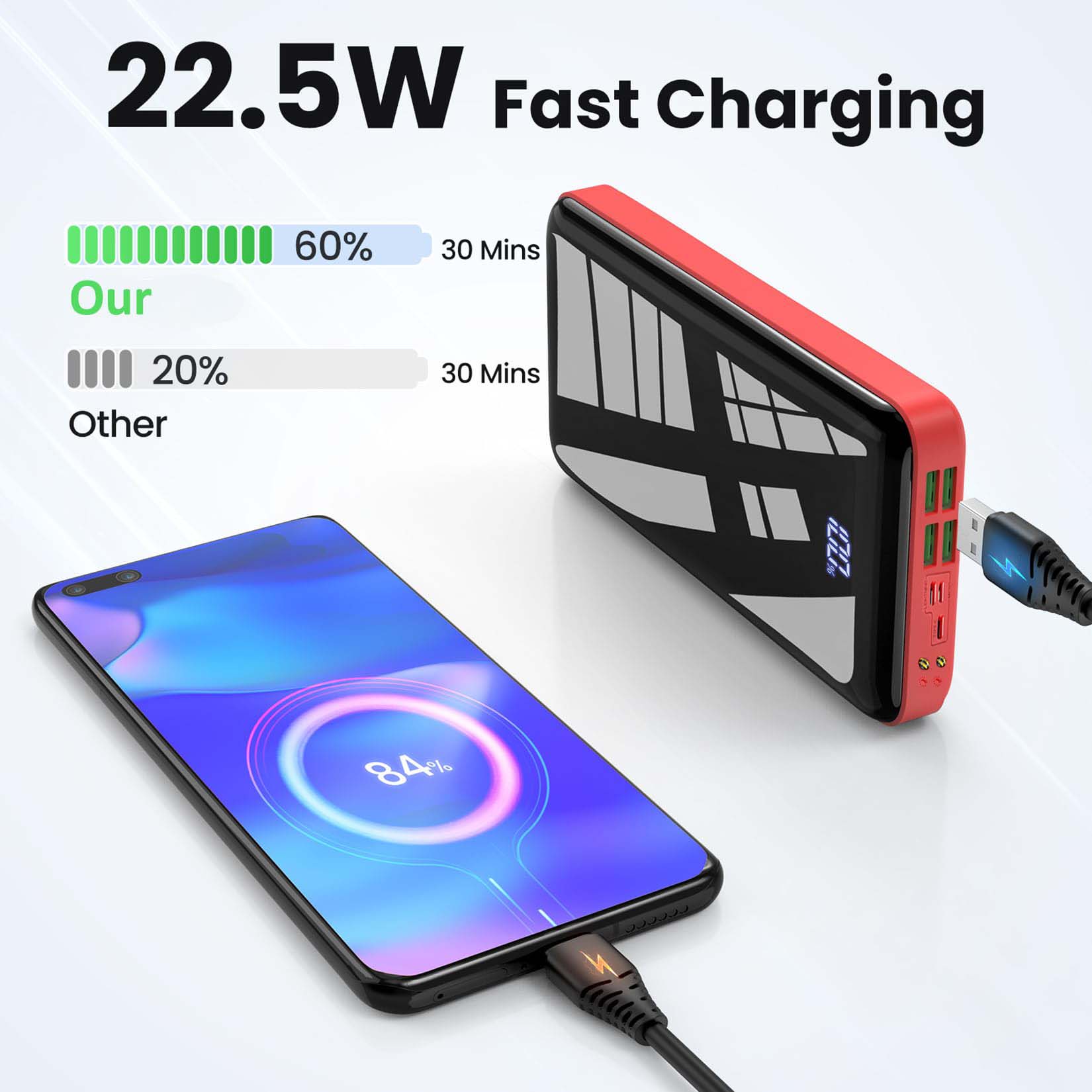 Draagbare oplader 30000mah Pow - Smartwatch Ac recensie en prijs