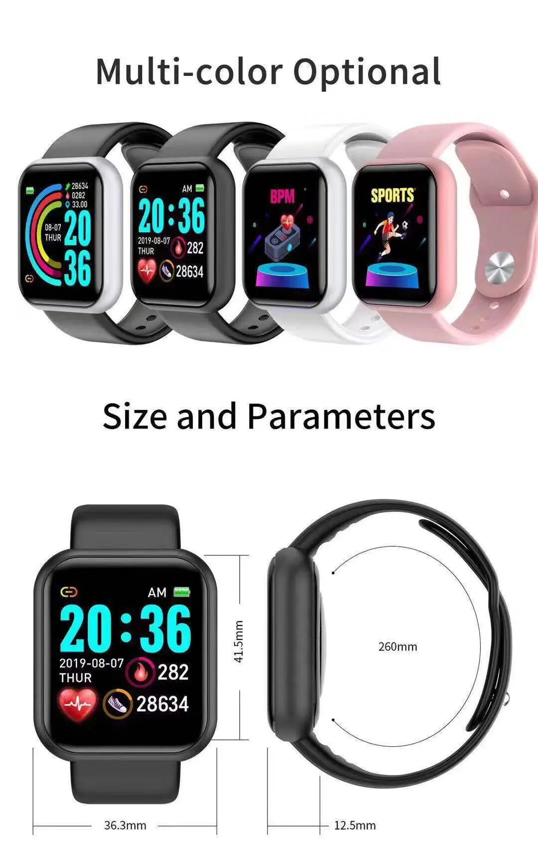 D20 Pro Smartwatch voor Heren  - Smartwatch Touch recensie en prijs