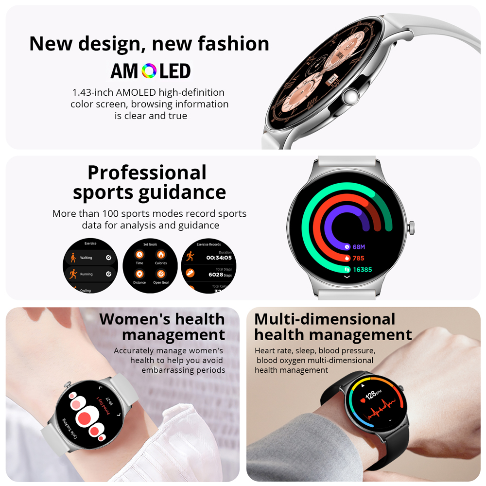 COLMI V89 damessmartwatch 1,43 - Smartwatch Faces recensie en prijs