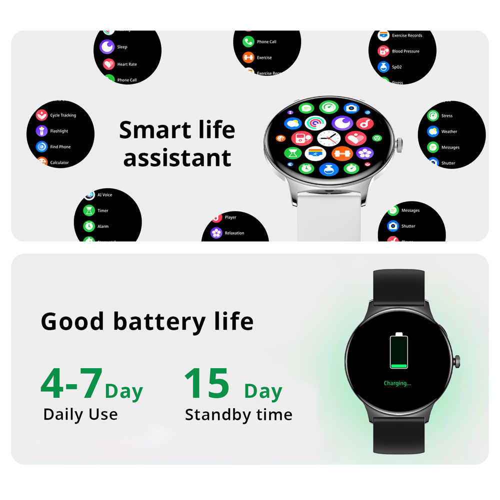 COLMI V89 damessmartwatch 1,43 - Smartwatch Faces recensie en prijs