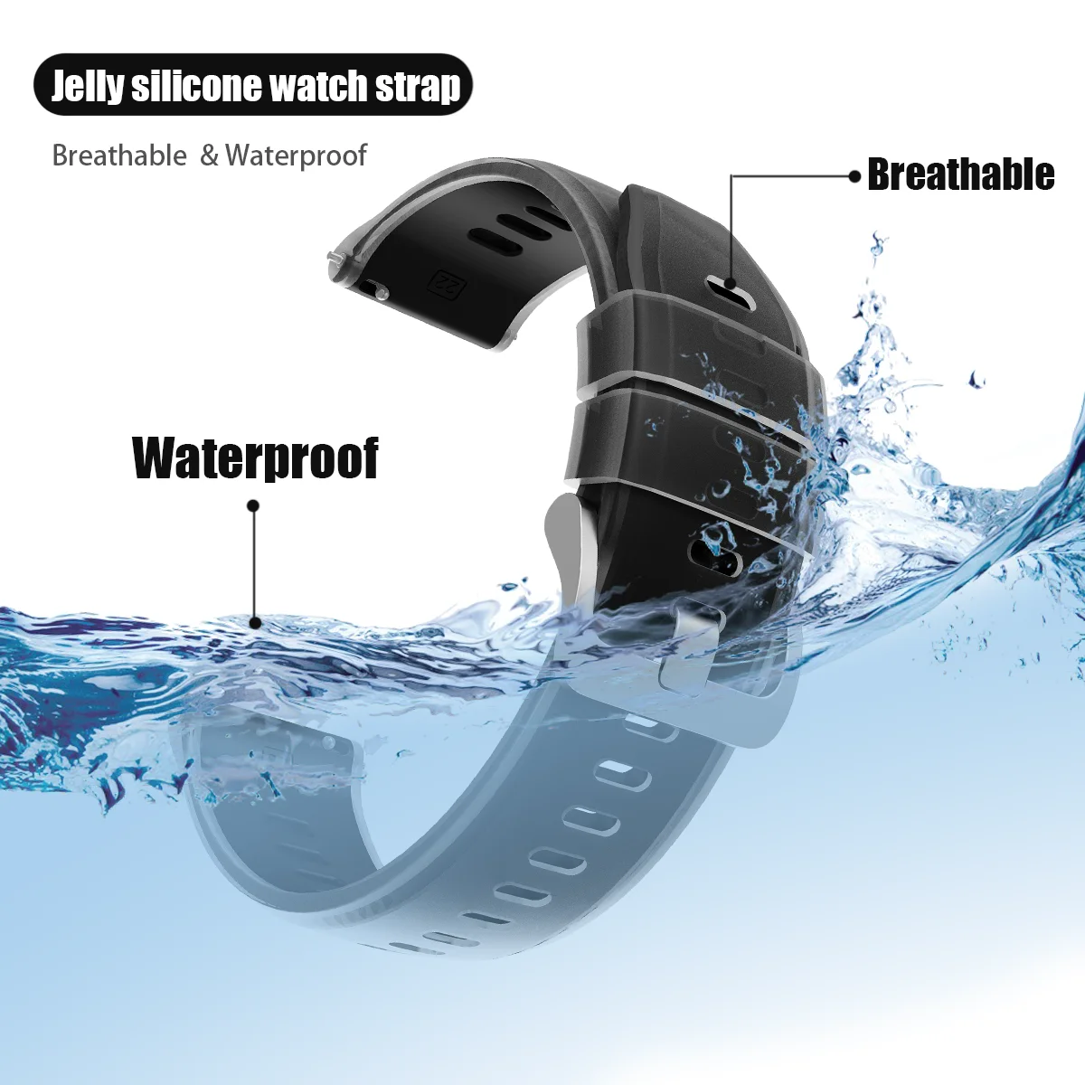 Transparante siliconen horloge - Xiaomi Smartwatch S3 Accessories recensie en prijs