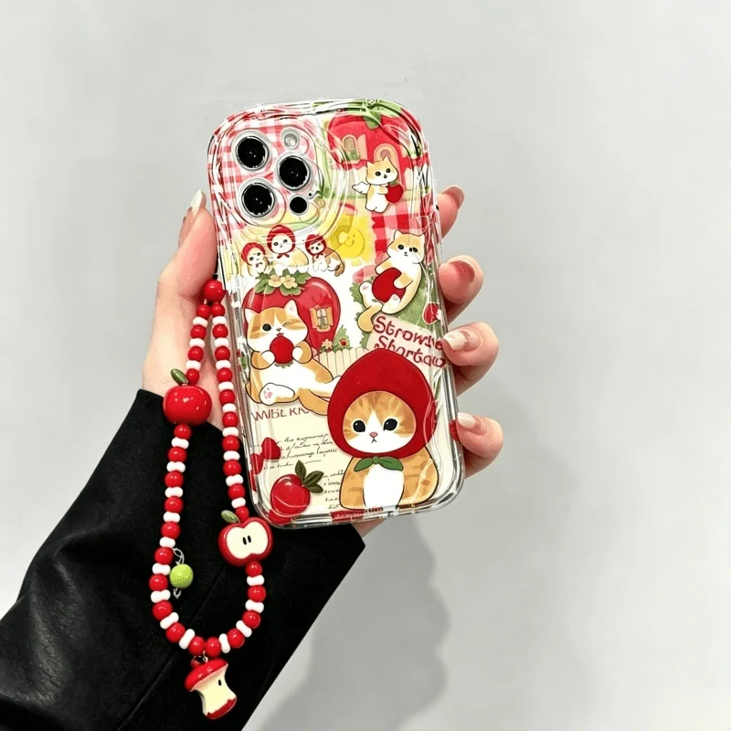 Cat Red Apple Fruit Chain Case - Realme C67 recensie en prijs
