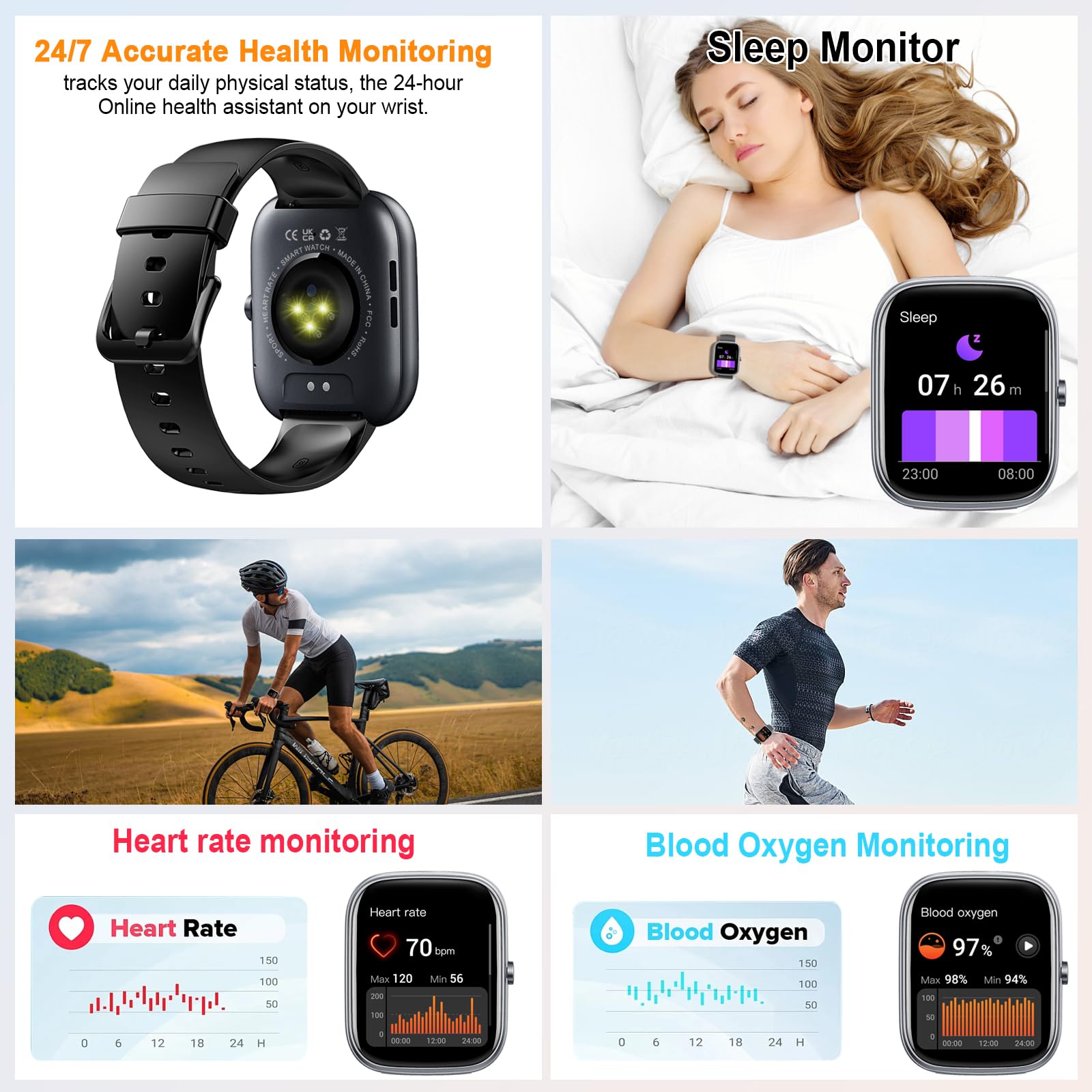 Smartwatch, 1,91 inch smartwat - Smartwatch Faces recensie en prijs