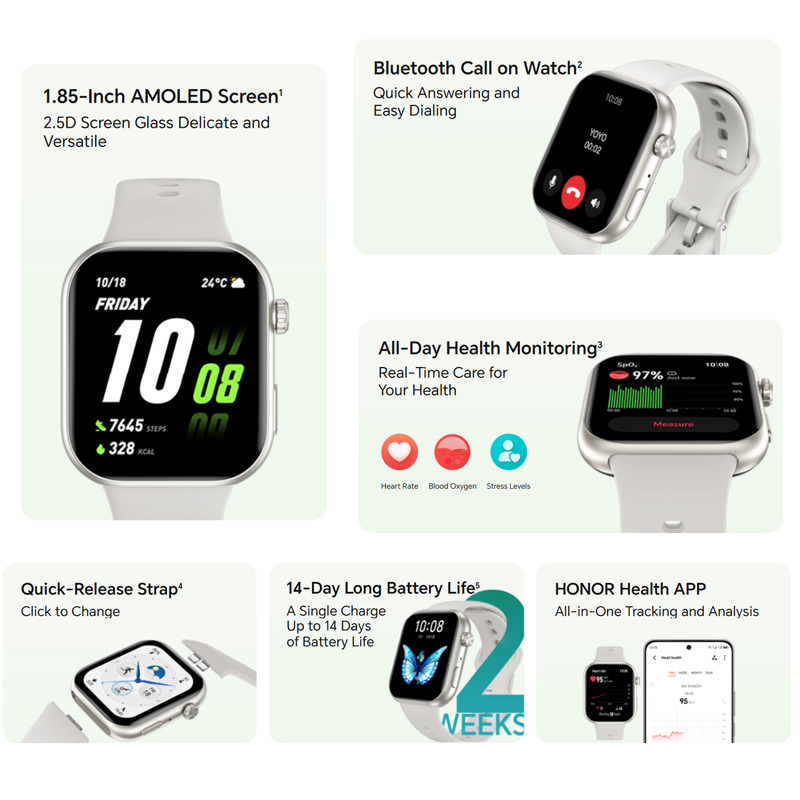 HONOR CHOICE Watch 2i Global V - Smartwatch Faces recensie en prijs