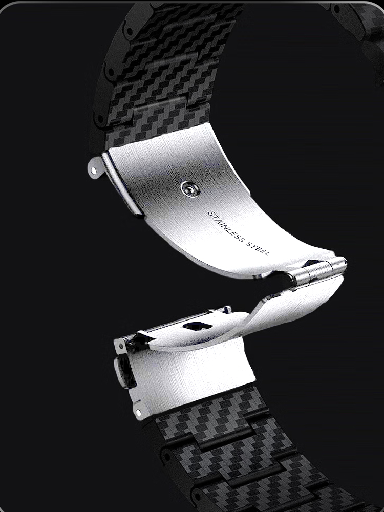 Koolstofvezel band voor Xiaomi - Xiaomi Smartwatch S3 Accessories recensie en prijs
