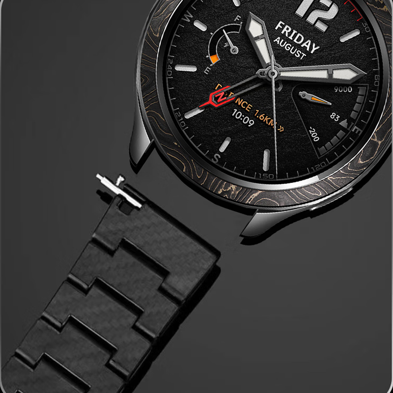 Koolstofvezel band voor Xiaomi - Xiaomi Smartwatch S3 Accessories recensie en prijs