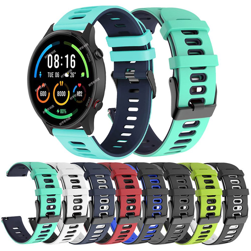 22 mm tweekleurige sportband v - Xiaomi Smartwatch S3 Accessories recensie en prijs
