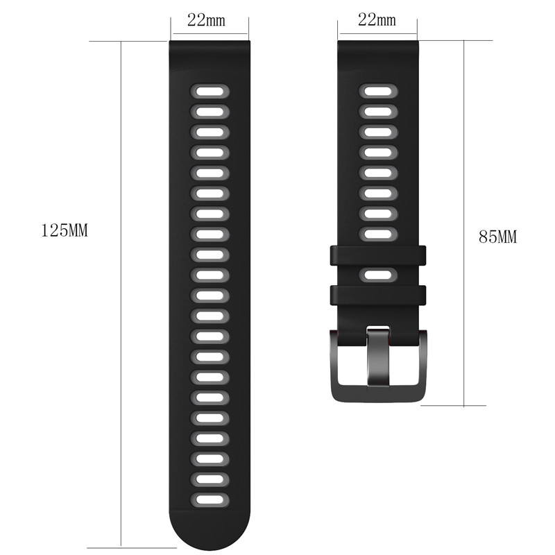 22 mm tweekleurige sportband v - Xiaomi Smartwatch S3 Accessories recensie en prijs