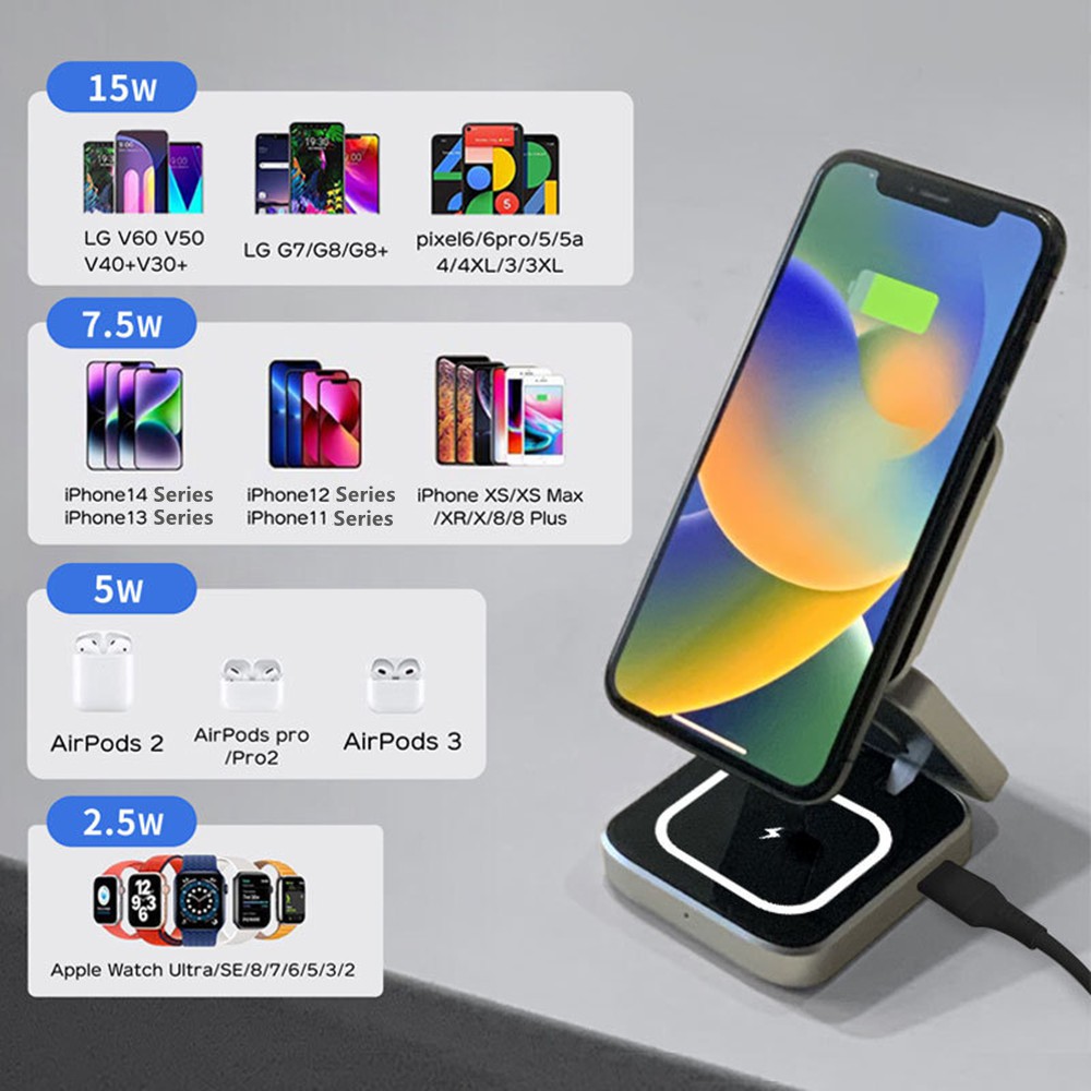 Opvouwbare magnetische draadlo - Smartwatch Ac recensie en prijs